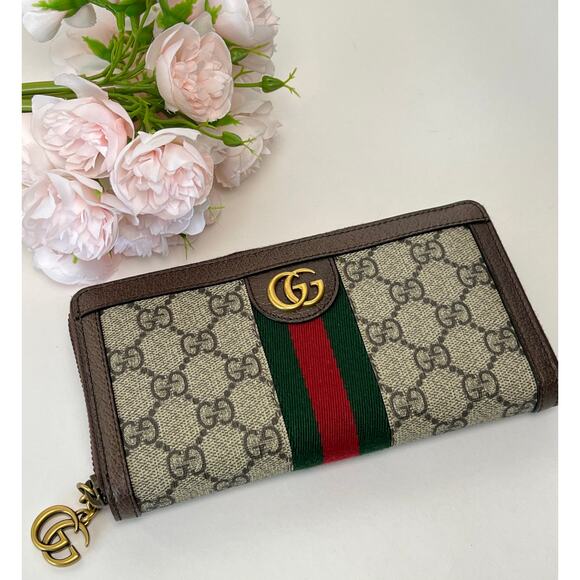 Gucci GG Ophidia Long Zip Around Wallet - Picture 2 of 12